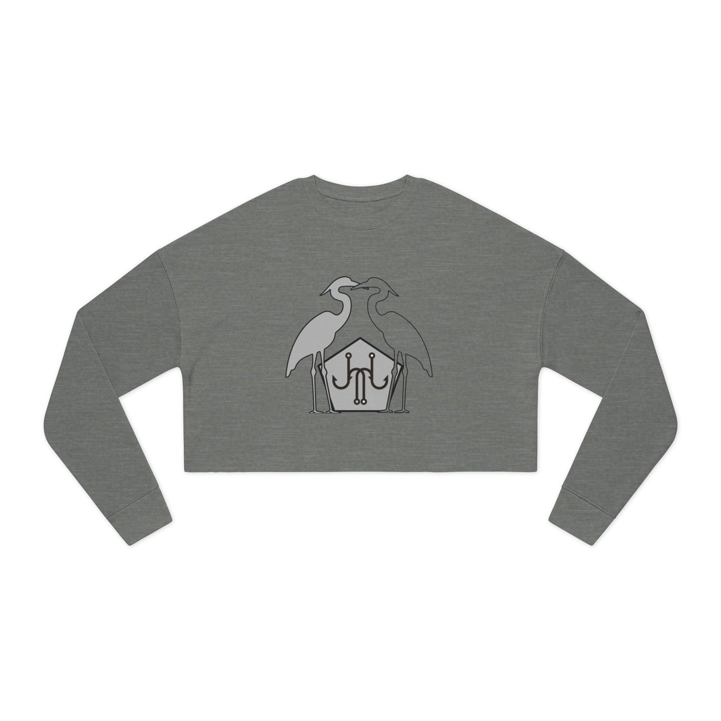 Jomo Joho Harlowe Heron Cropped Sweatshirt