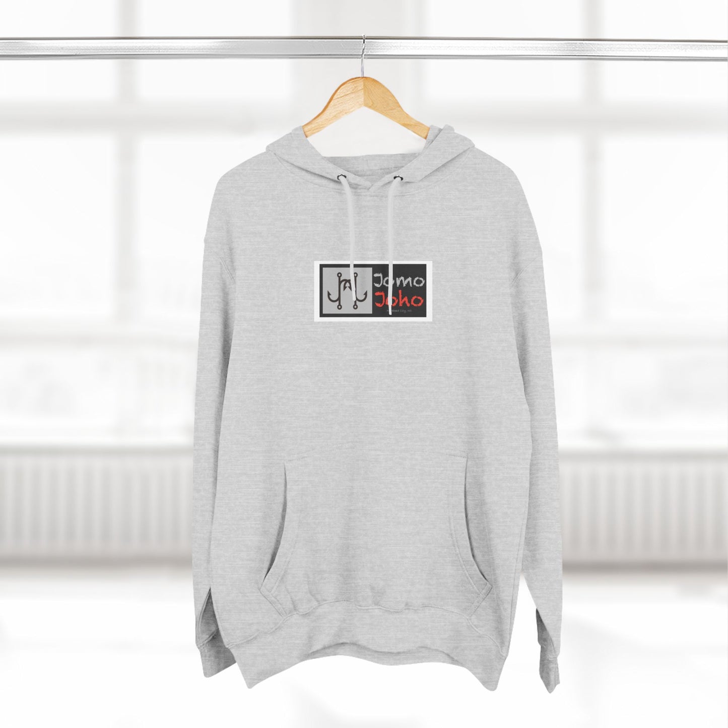 Three-Panel Fleece Hoodie