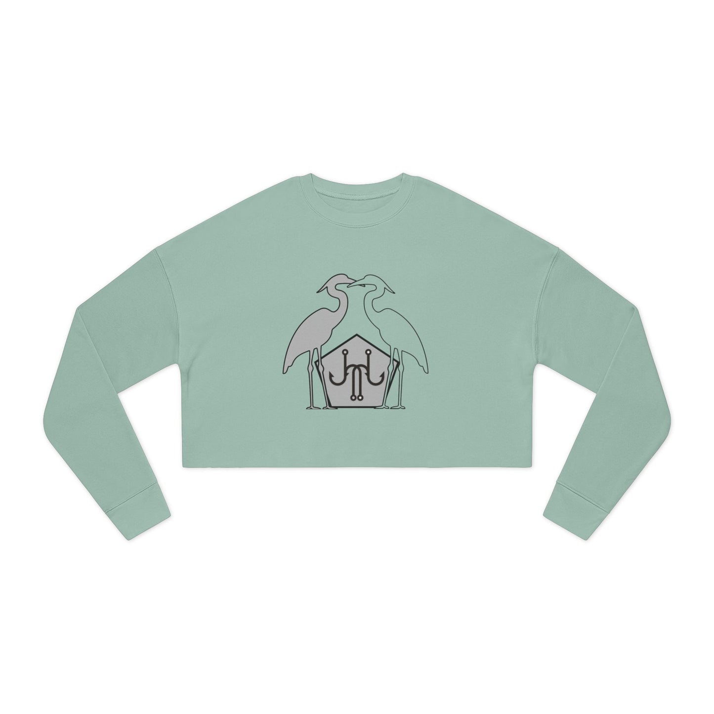 Jomo Joho Harlowe Heron Cropped Sweatshirt