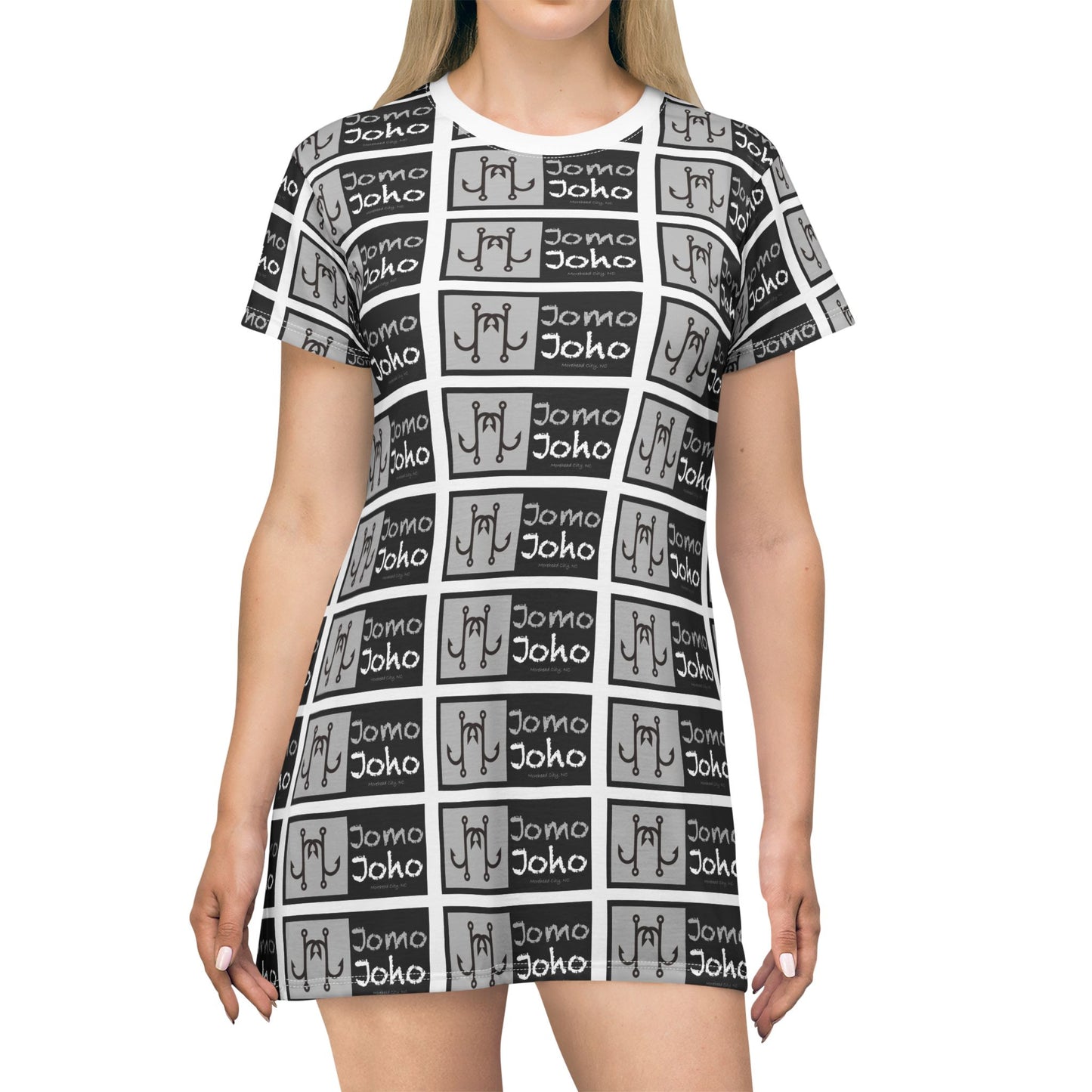 Jomo Joho Bait Shop Cover Up T-Shirt Dress for Everyday Comfort