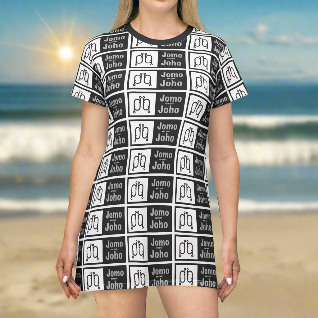 Jomo Joho Bait Shop Cover Up T-Shirt Dress for Casual Comfort & Style